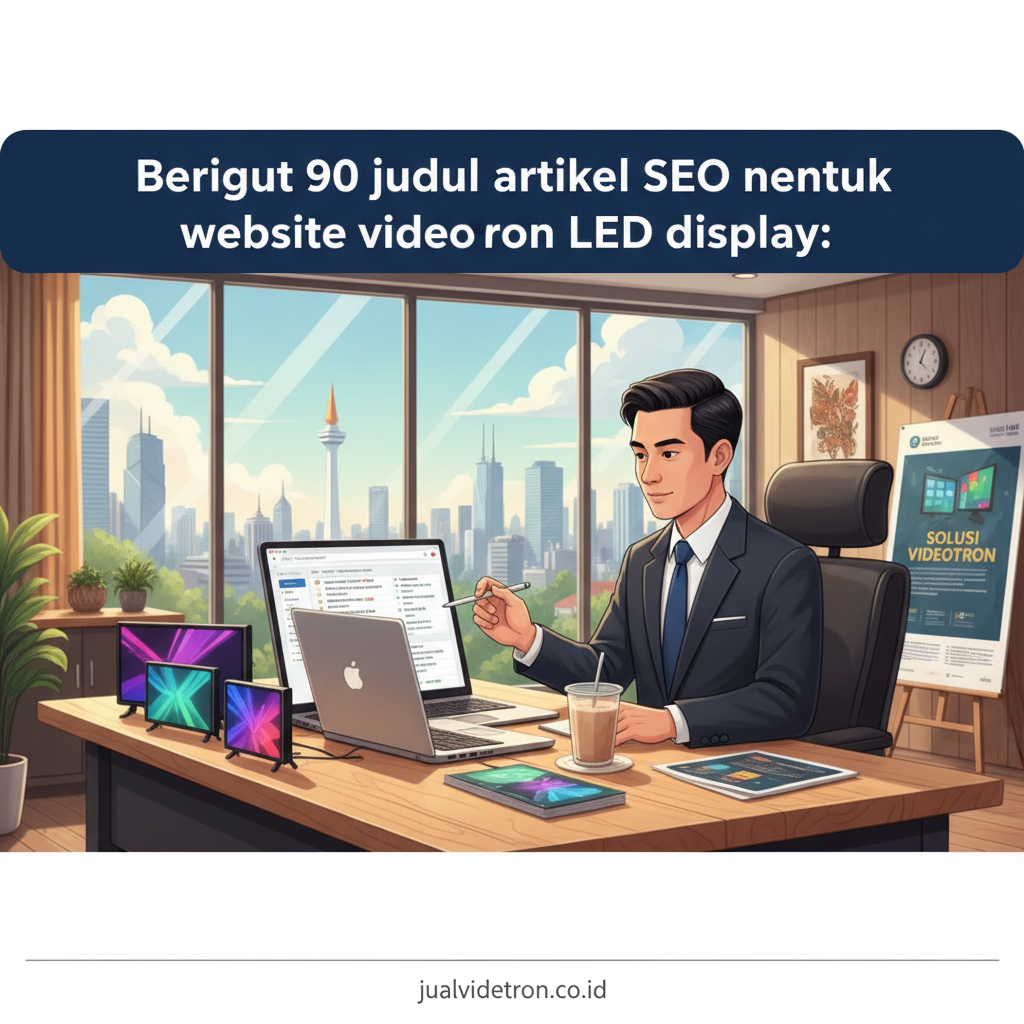 Berikut 90 judul artikel SEO untuk website videotron LED display: