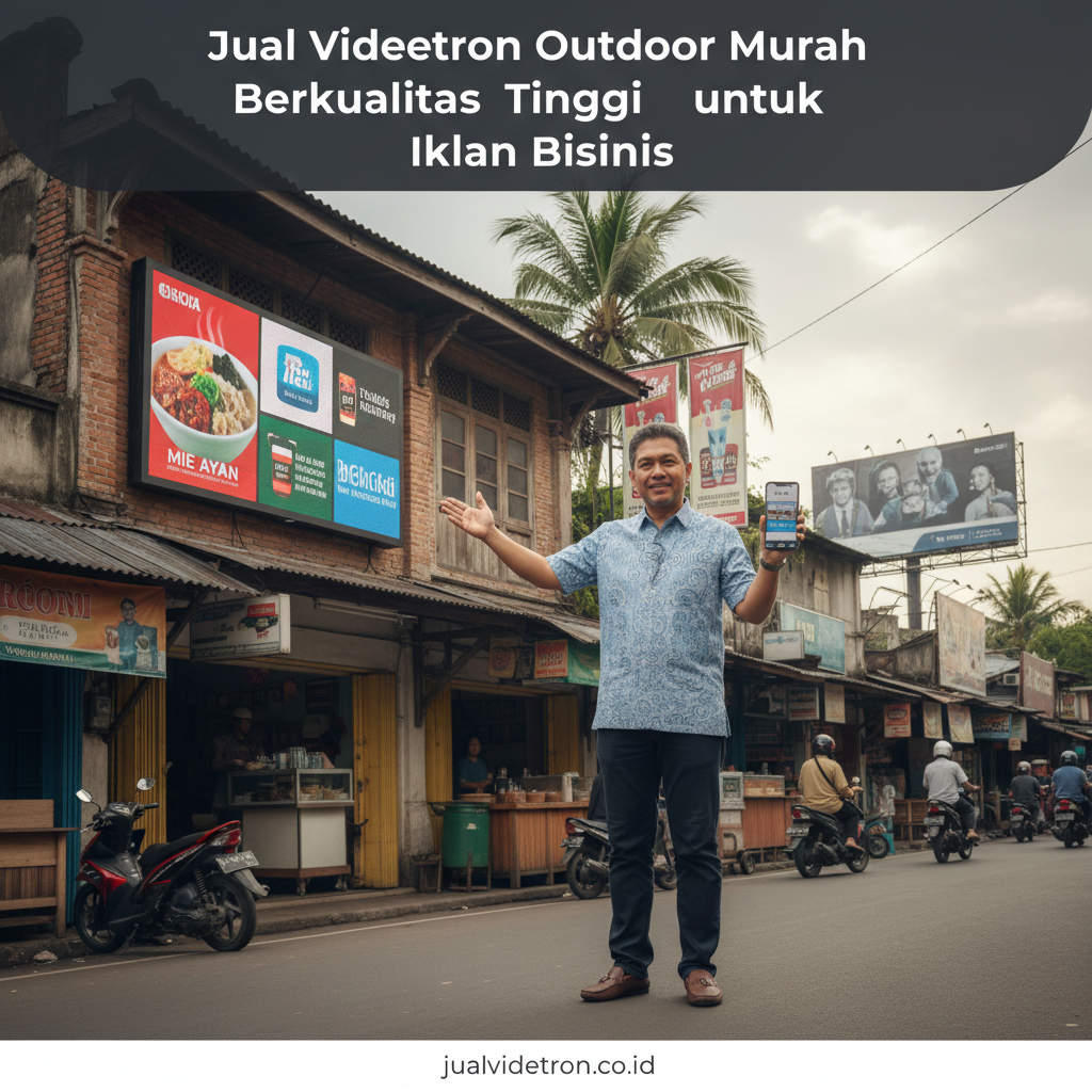Jual Videotron Outdoor Murah Berkualitas Tinggi untuk Iklan Bisnis - ilustrasi