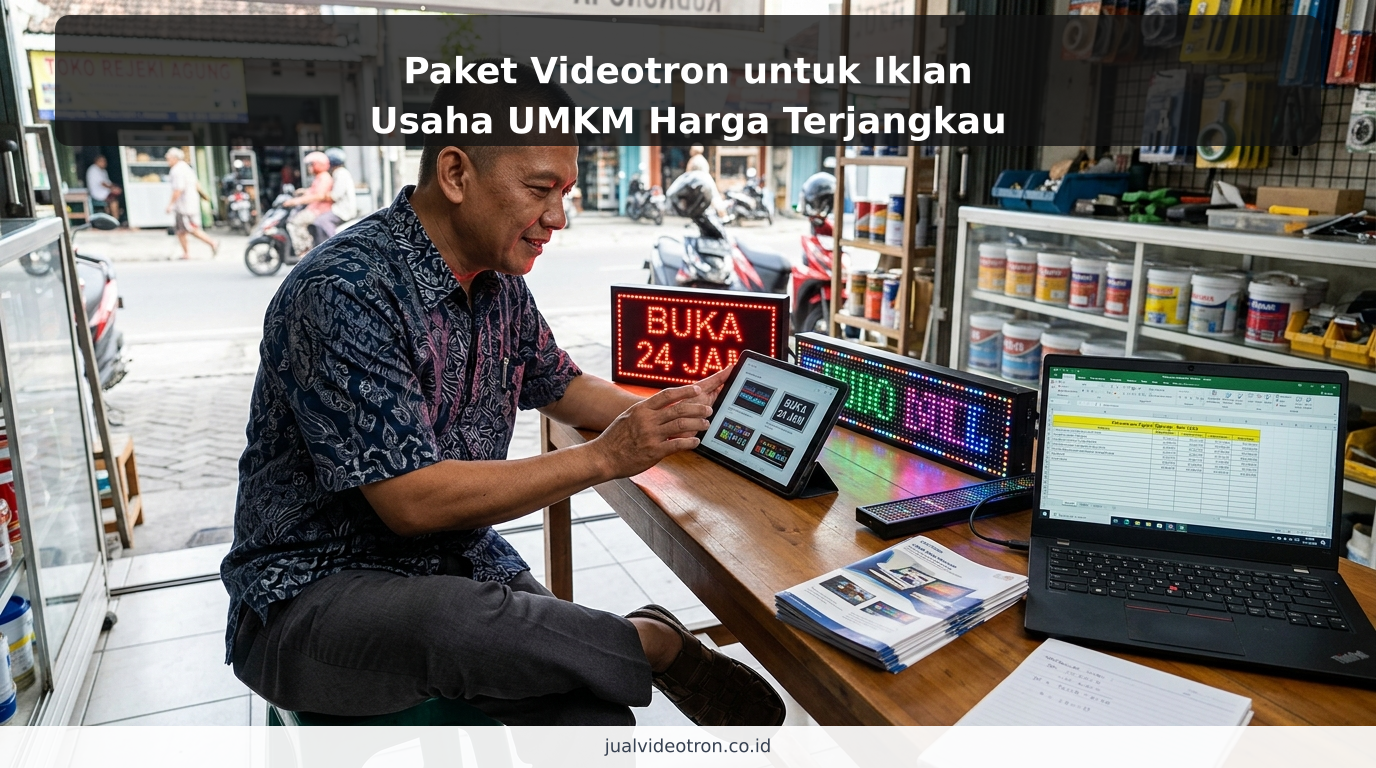 Paket Videotron untuk Iklan Usaha UMKM Harga Terjangkau - ilustrasi