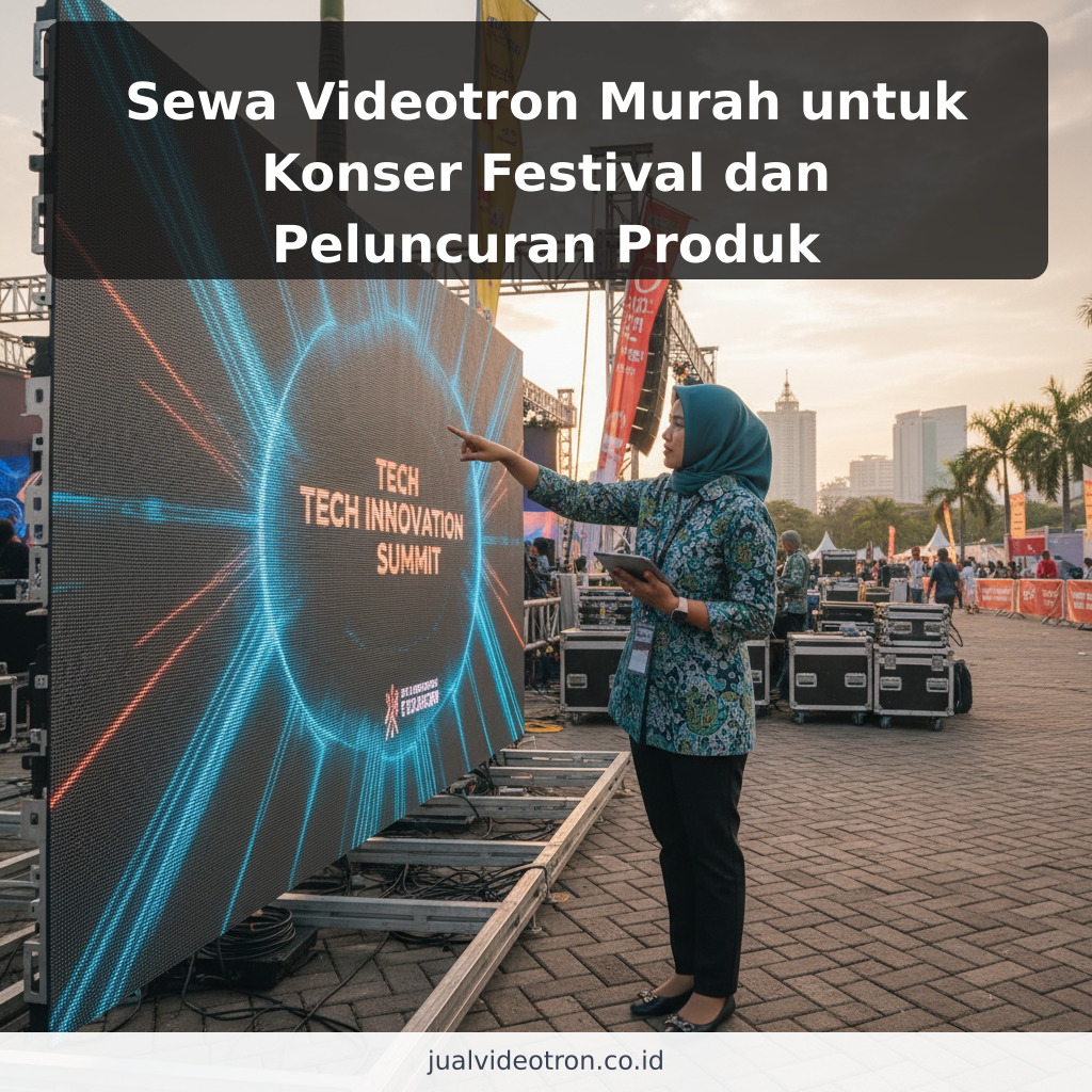 Sewa Videotron Murah untuk Konser Festival dan Peluncuran Produk - ilustrasi