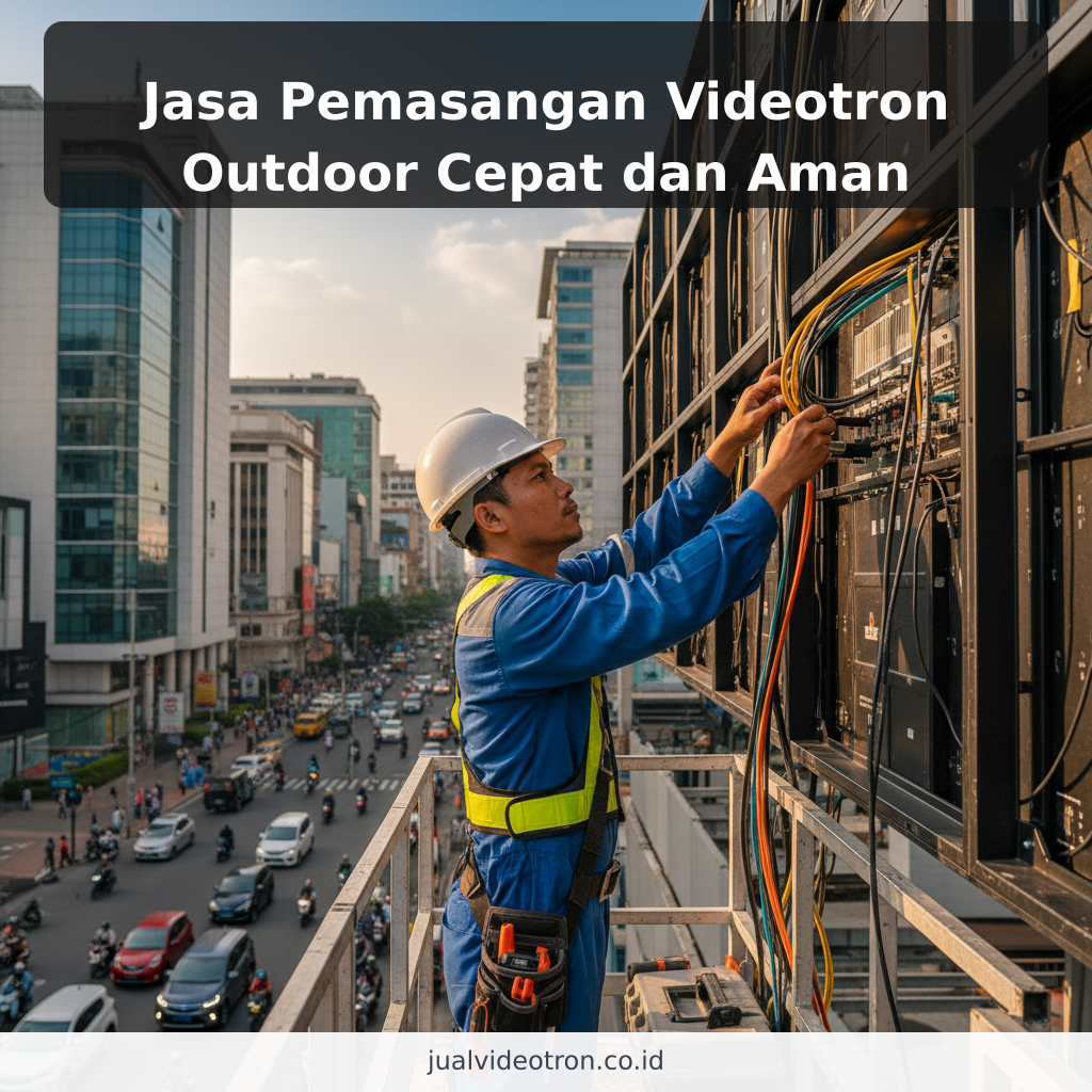 Jasa Pemasangan Videotron Outdoor Cepat dan Aman - ilustrasi