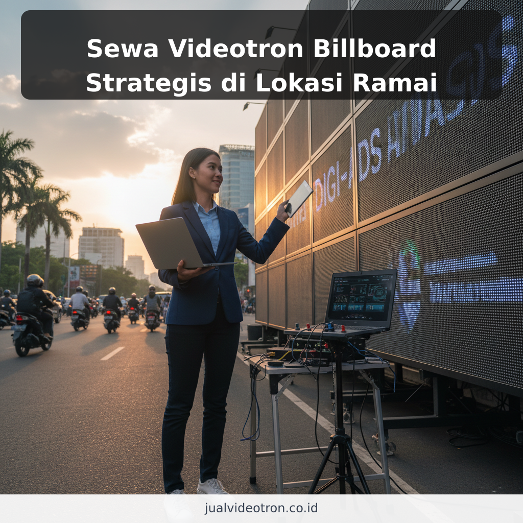Sewa Videotron Billboard Strategis di Lokasi Ramai - ilustrasi