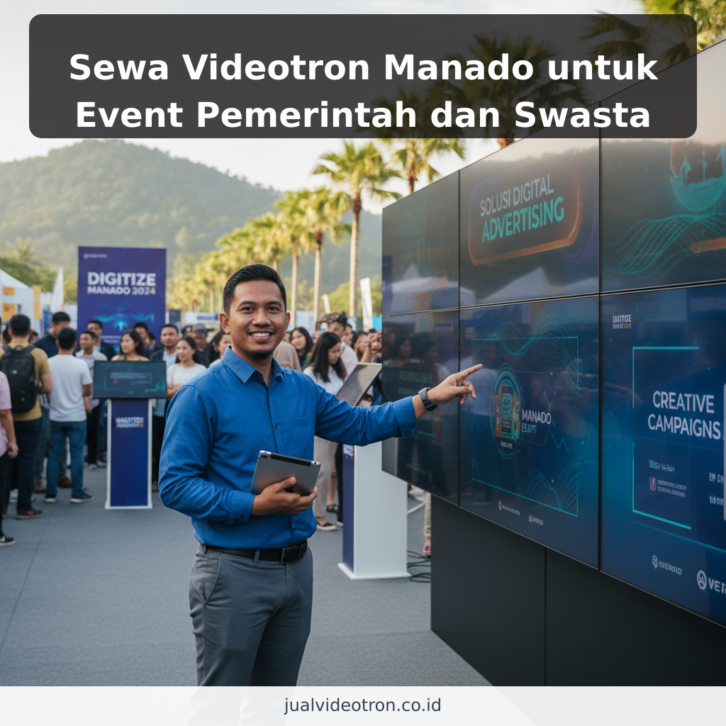 Sewa Videotron Manado untuk Event Pemerintah dan Swasta
