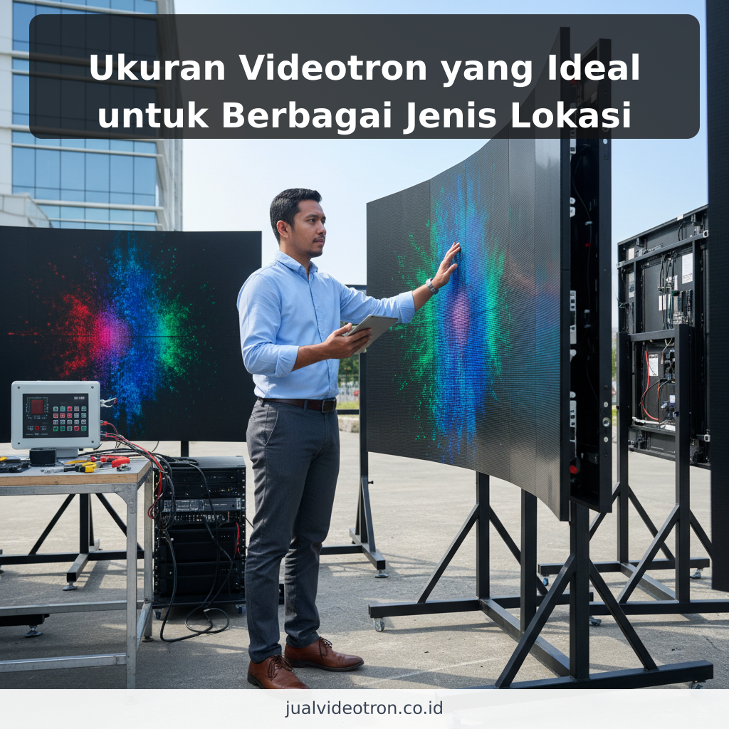 Ukuran Videotron yang Ideal untuk Berbagai Jenis Lokasi - ilustrasi