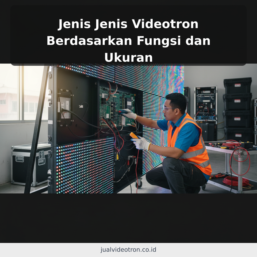 Jenis Jenis Videotron Berdasarkan Fungsi dan Ukuran - ilustrasi