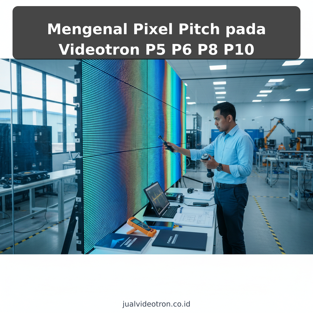 Mengenal Pixel Pitch pada Videotron P5 P6 P8 P10 - ilustrasi