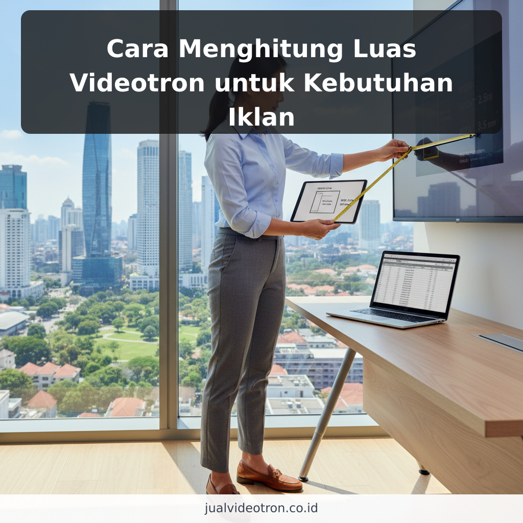 Cara Menghitung Luas Videotron untuk Kebutuhan Iklan - ilustrasi