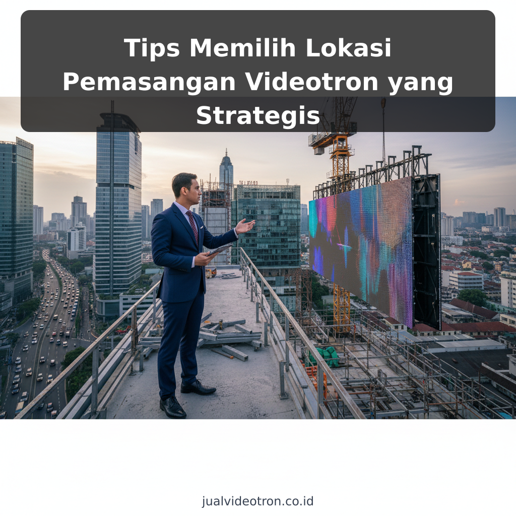 Tips Memilih Lokasi Pemasangan Videotron yang Strategis - ilustrasi