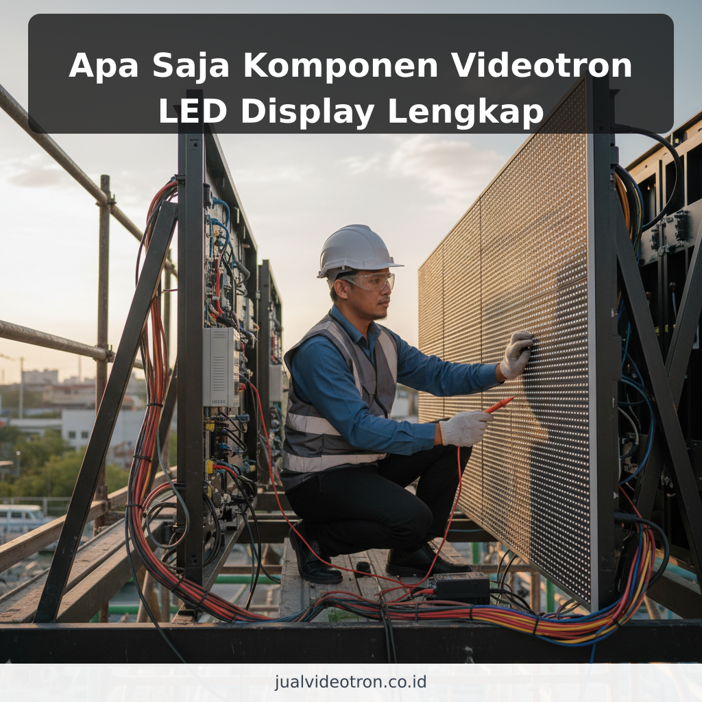 Apa Saja Komponen Videotron LED Display Lengkap ilustrasi