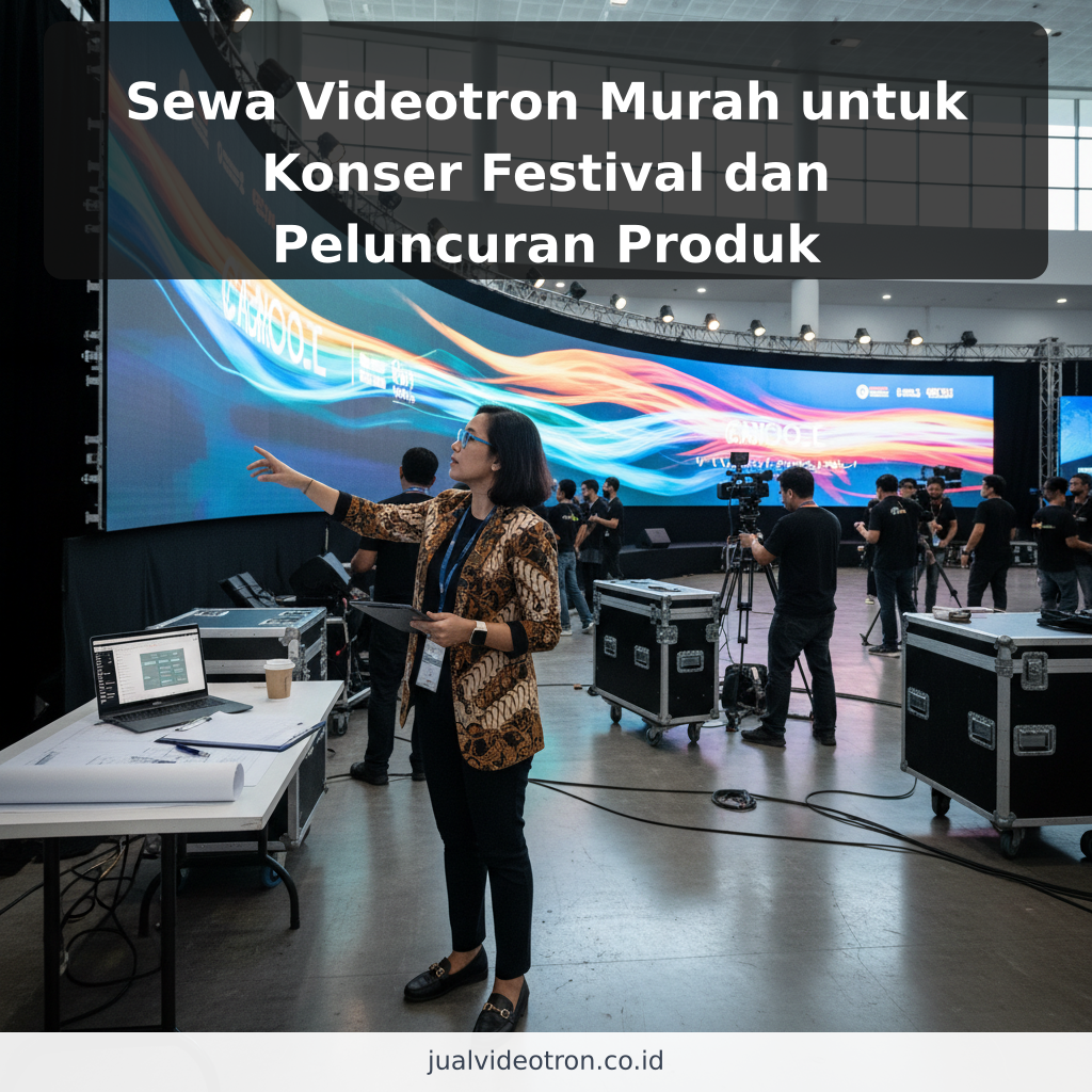 Sewa Videotron Murah untuk Konser Festival dan Peluncuran Produk ilustrasi