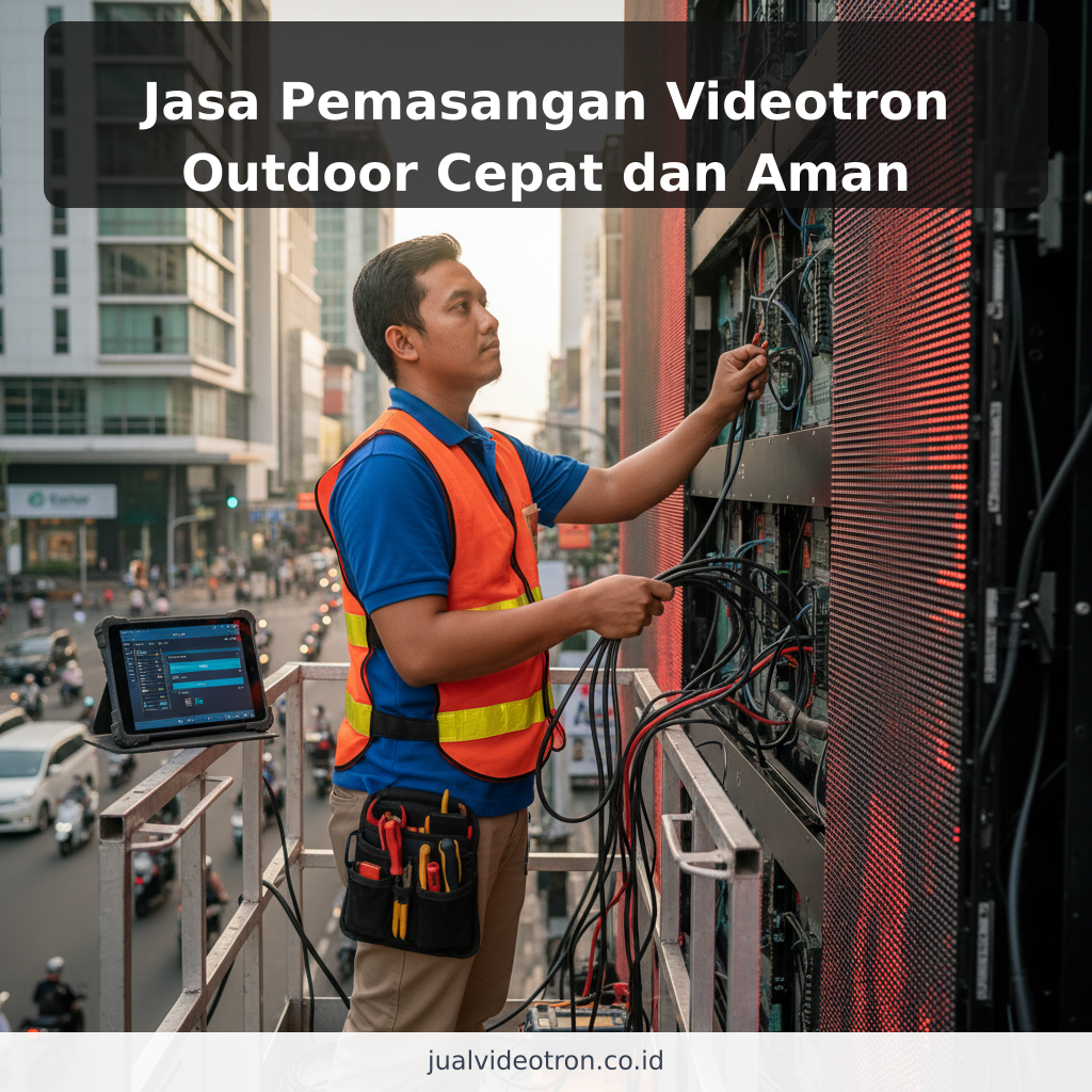 Jasa Pemasangan Videotron Outdoor Cepat dan Aman