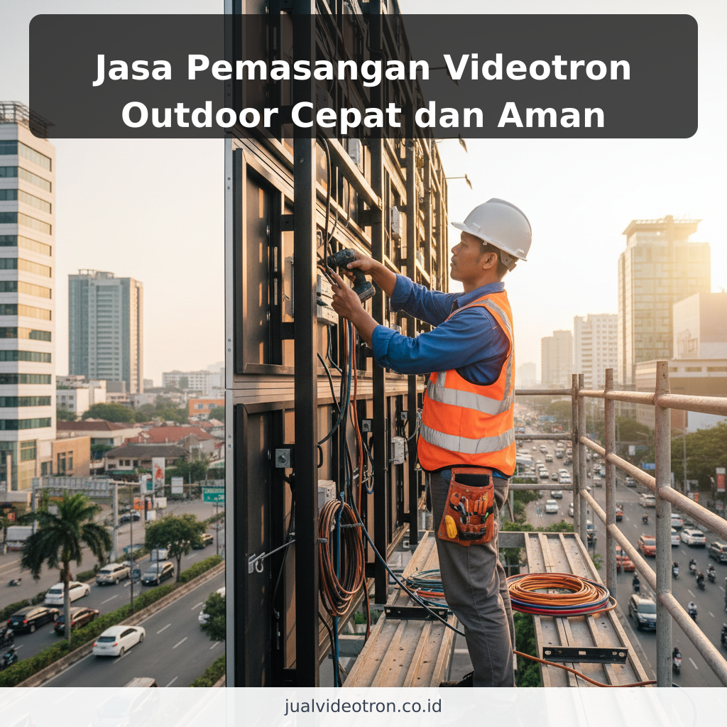 Jasa Pemasangan Videotron Outdoor Cepat dan Aman ilustrasi