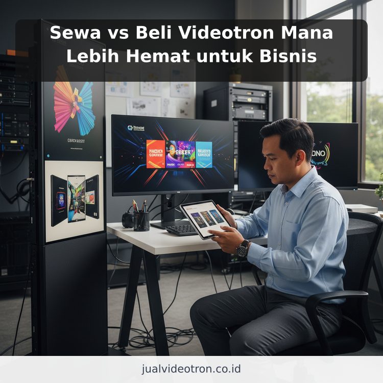 Sewa vs Beli Videotron Mana Lebih Hemat untuk Bisnis ilustrasi