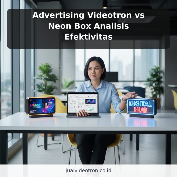 Advertising Videotron vs Neon Box Analisis Efektivitas