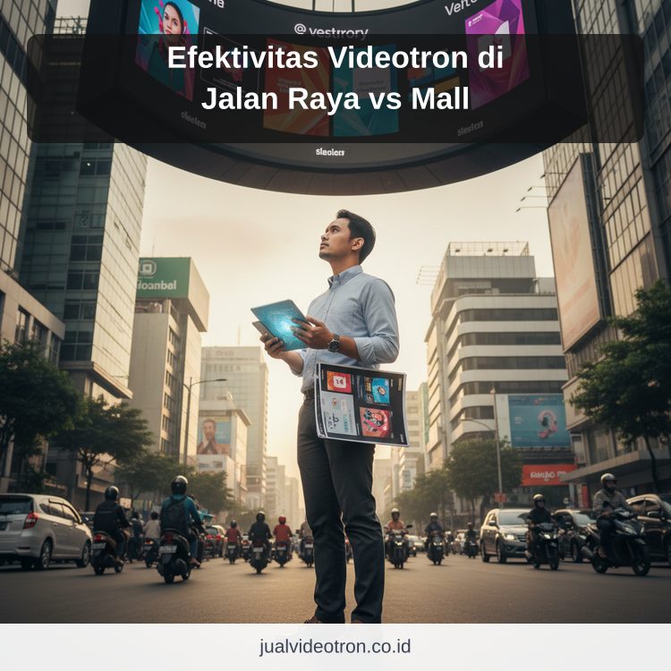 Efektivitas Videotron di Jalan Raya vs Mall