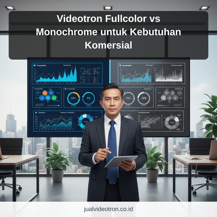 Videotron Fullcolor vs Monochrome untuk Kebutuhan Komersial ilustrasi