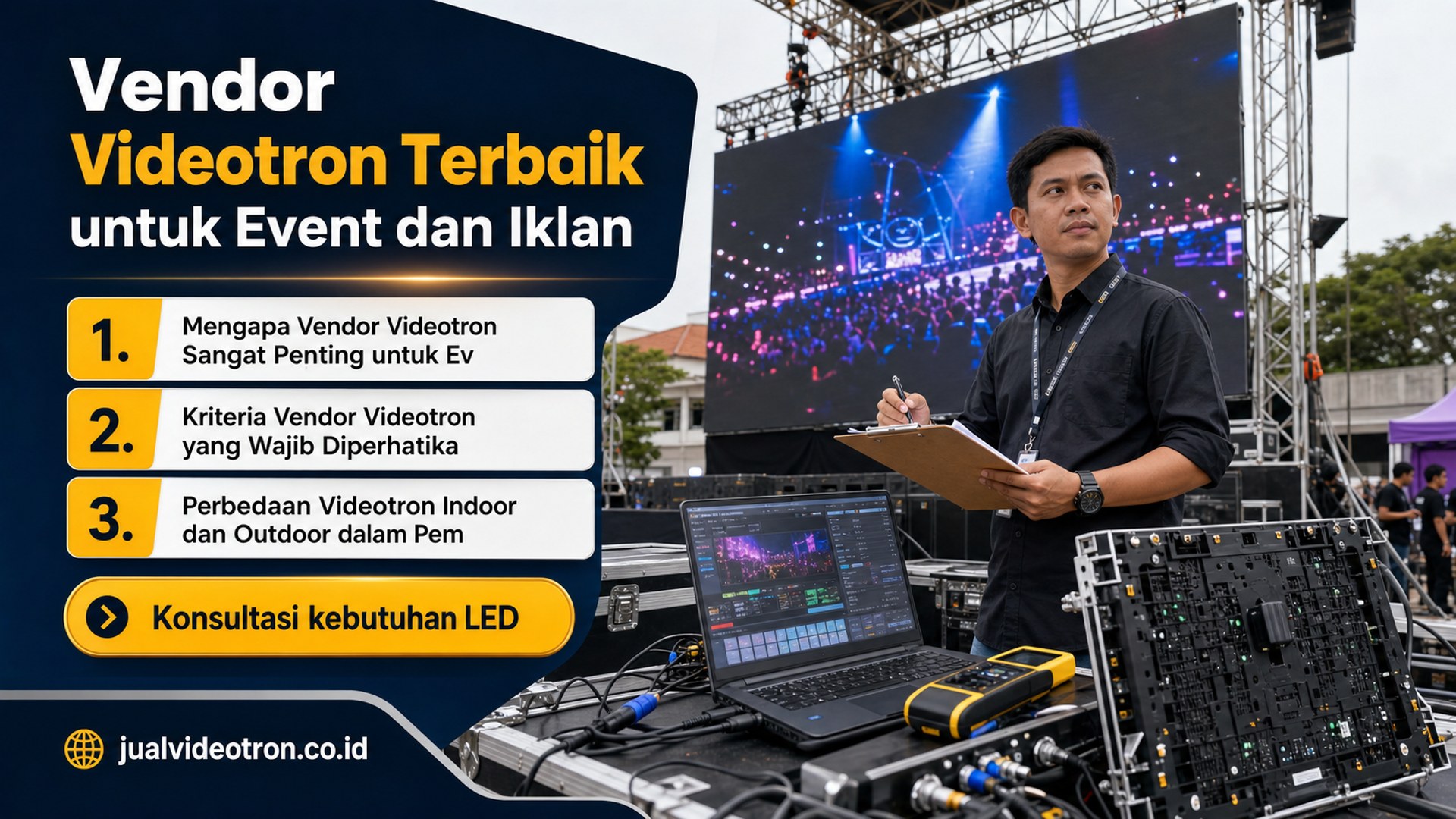 Vendor Videotron Terbaik untuk Event dan Iklan