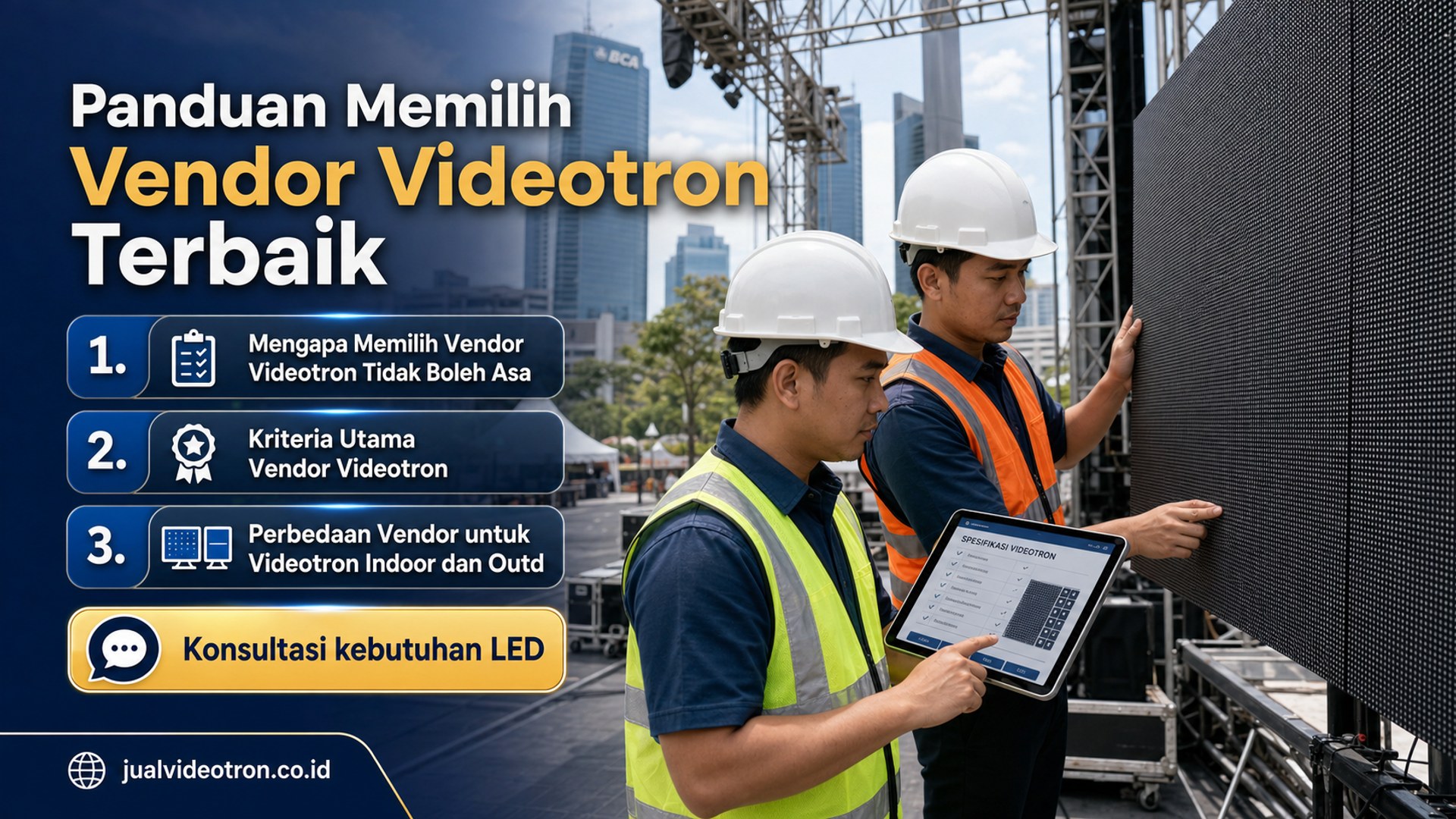 Panduan Memilih Vendor Videotron Terbaik
