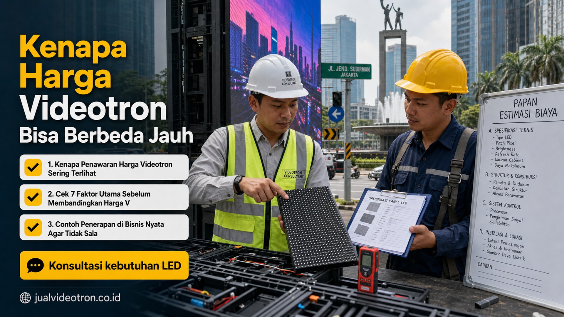 Kenapa Harga Videotron Bisa Berbeda Jauh