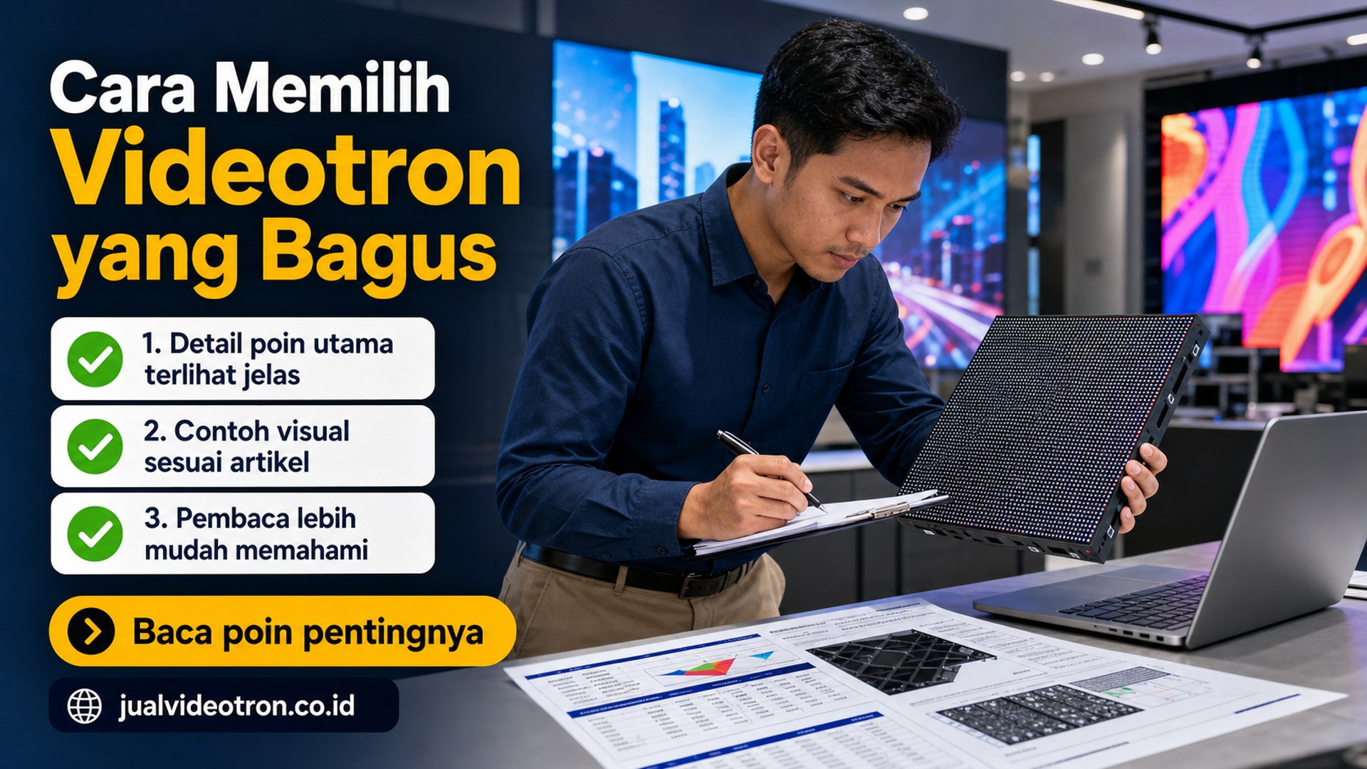 Ilustrasi Cara Memilih Videotron yang Bagus