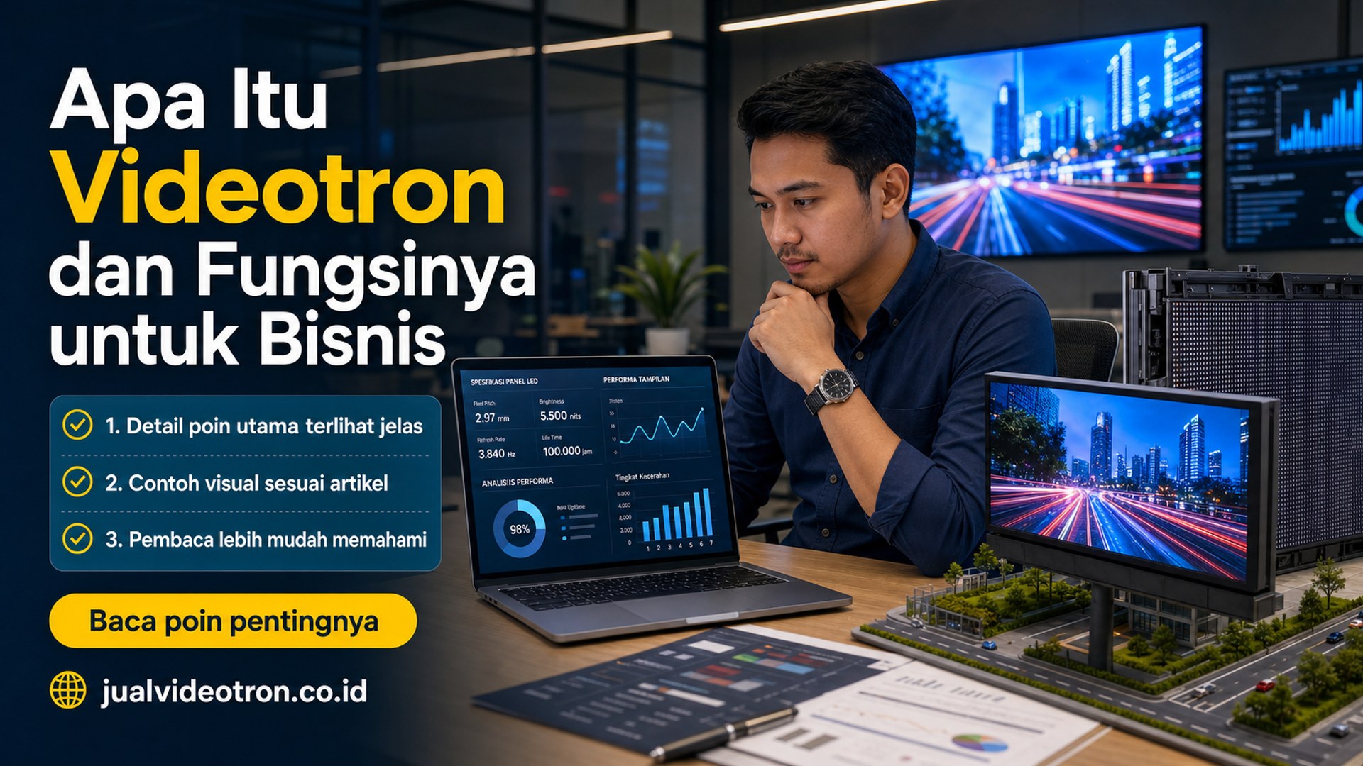 Ilustrasi Apa Itu Videotron dan Fungsinya untuk Bisnis