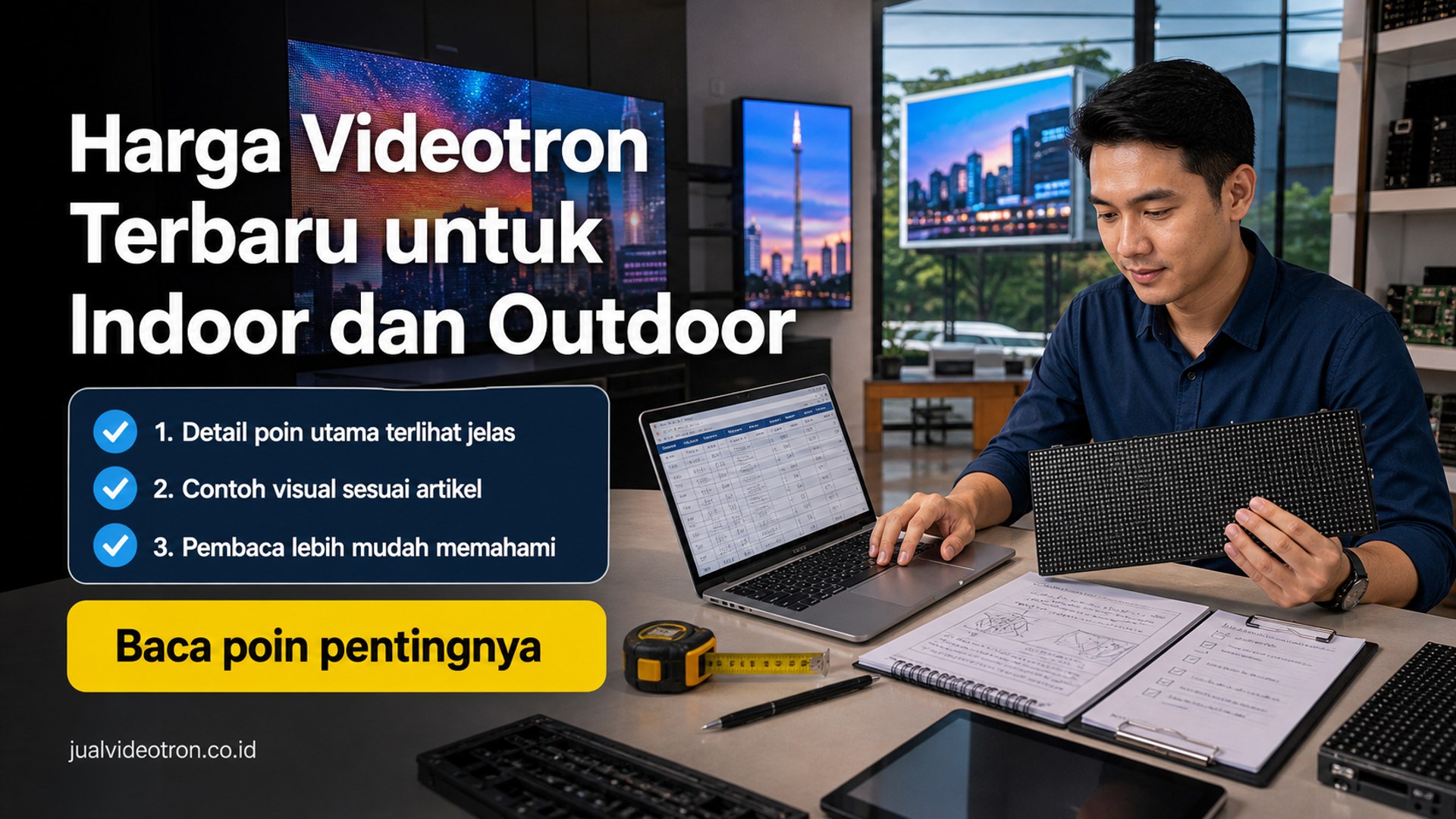Ilustrasi Harga Videotron Terbaru untuk Indoor dan Outdoor