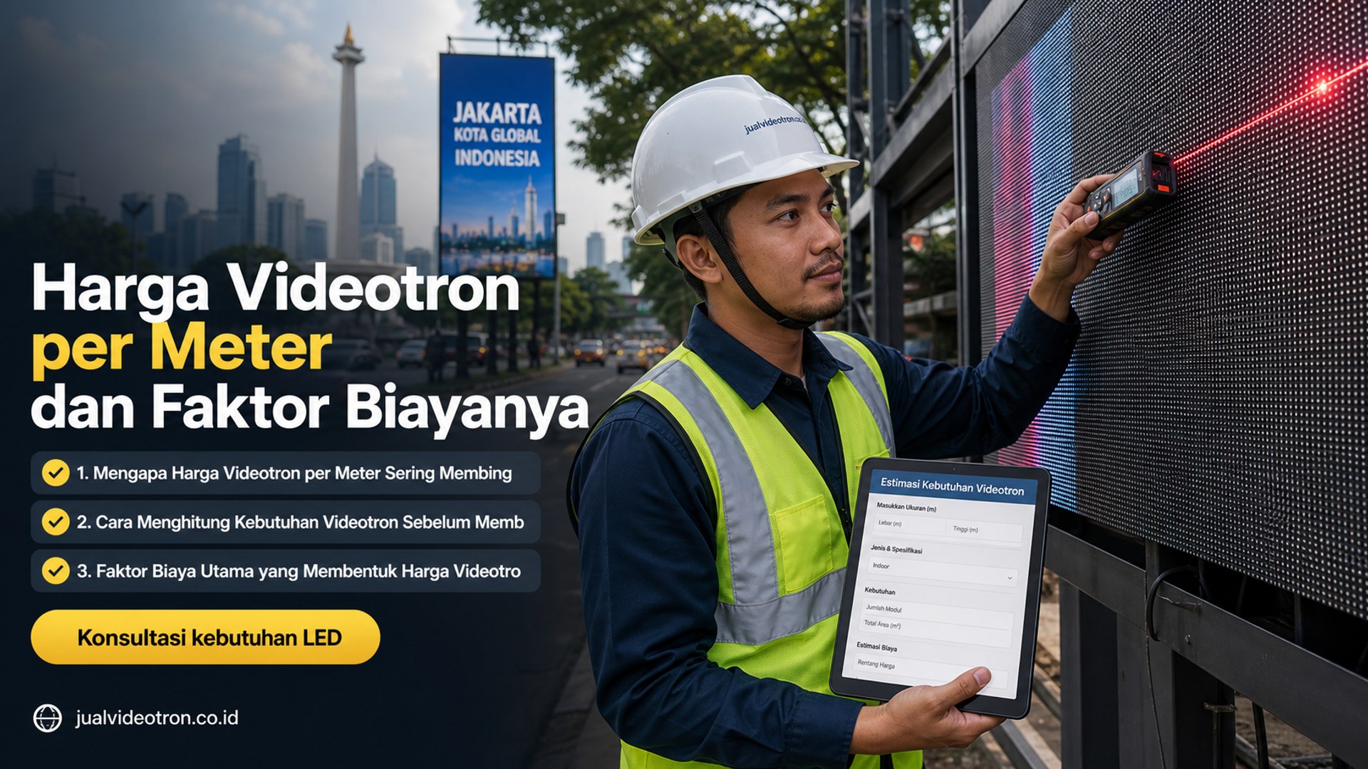 Harga Videotron per Meter dan Faktor Biayanya