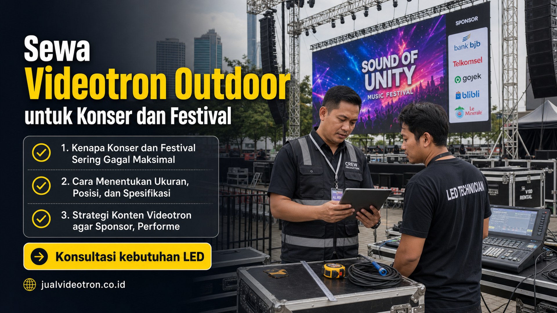 Sewa Videotron Outdoor untuk Konser dan Festival