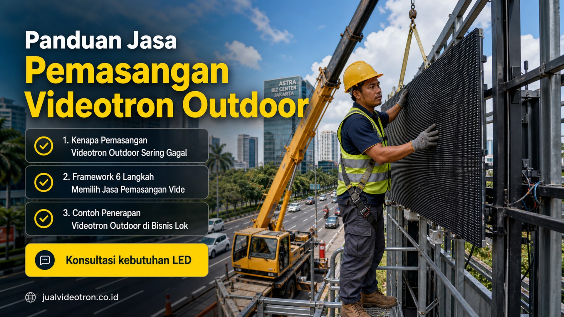 Panduan Jasa Pemasangan Videotron Outdoor