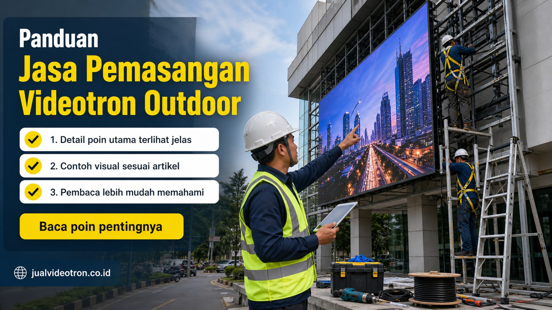Ilustrasi Panduan Jasa Pemasangan Videotron Outdoor
