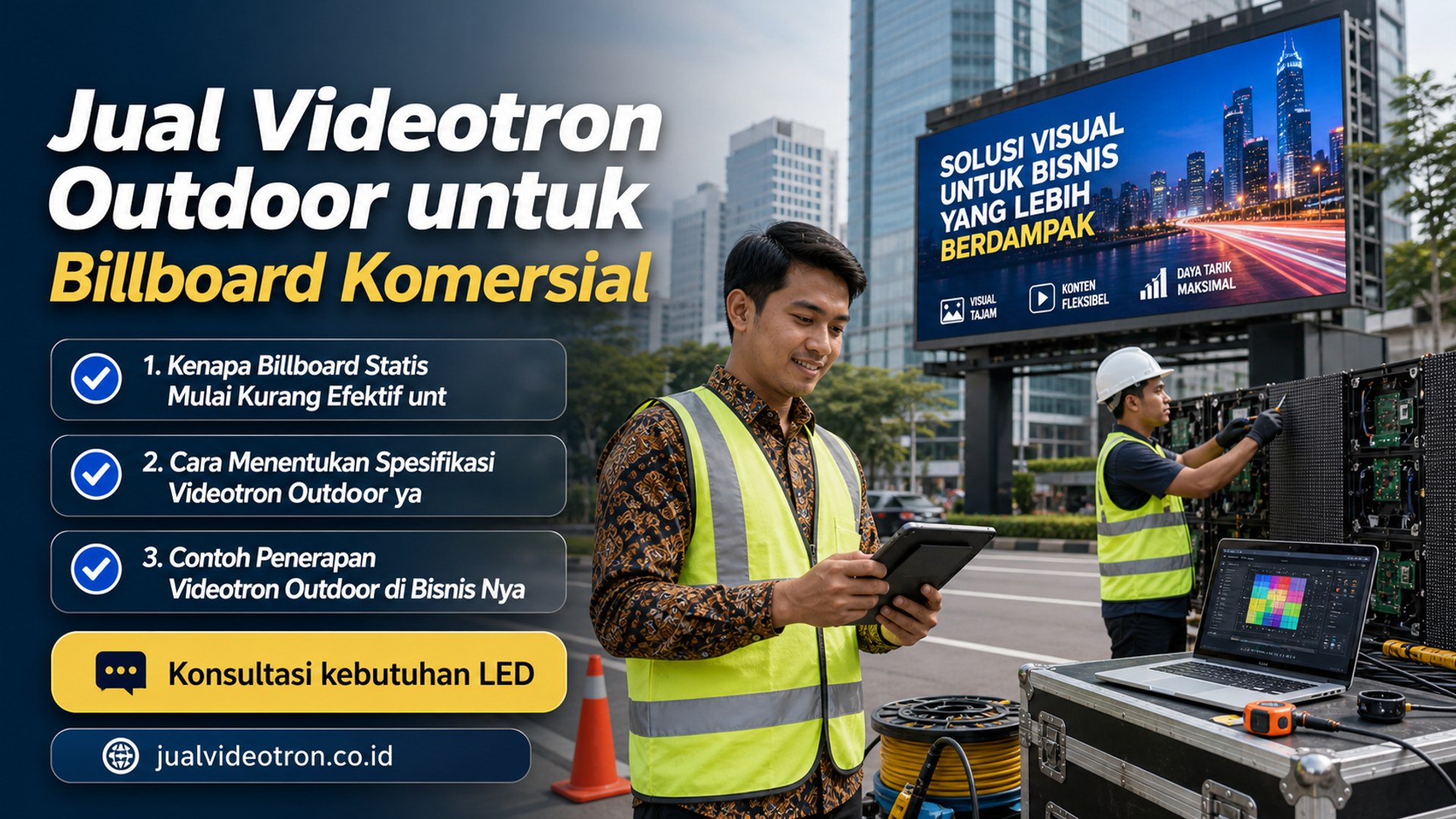 Jual Videotron Outdoor untuk Billboard Komersial