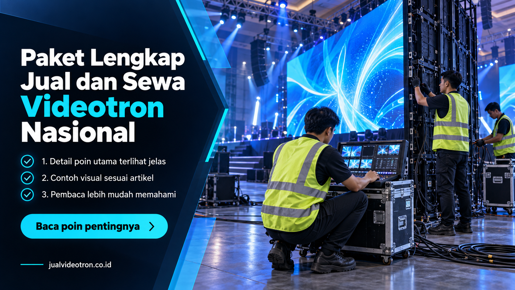 Ilustrasi Paket Lengkap Jual dan Sewa Videotron Nasional