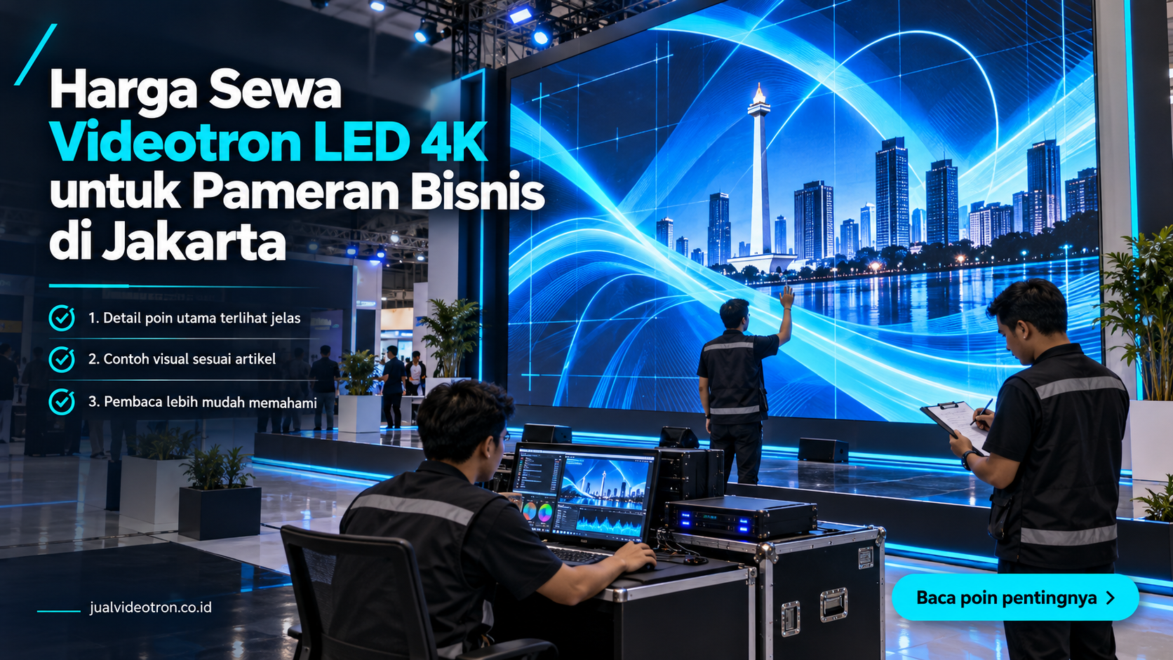 Ilustrasi Harga Sewa Videotron LED 4K untuk Pameran Bisnis di Jakarta