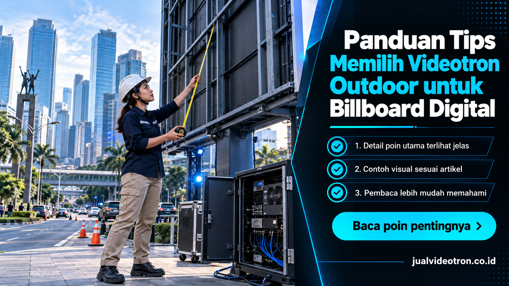 Ilustrasi Panduan Tips Memilih Videotron Outdoor untuk Billboard Digital