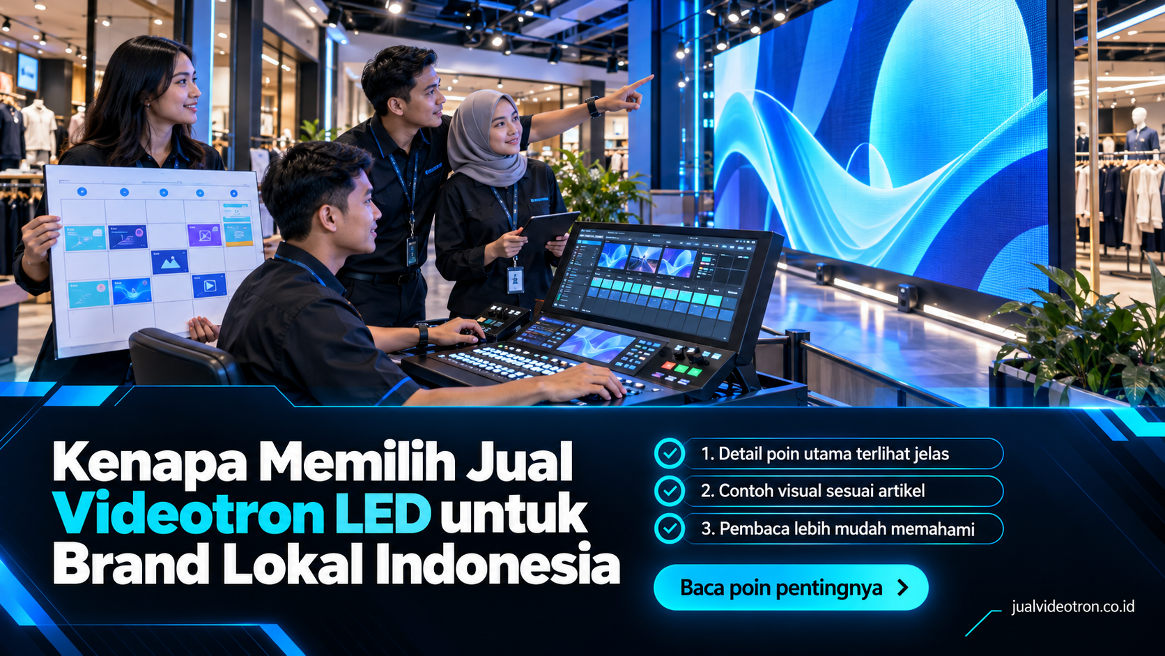 Ilustrasi Kenapa Memilih Jual Videotron LED untuk Brand Lokal Indonesia