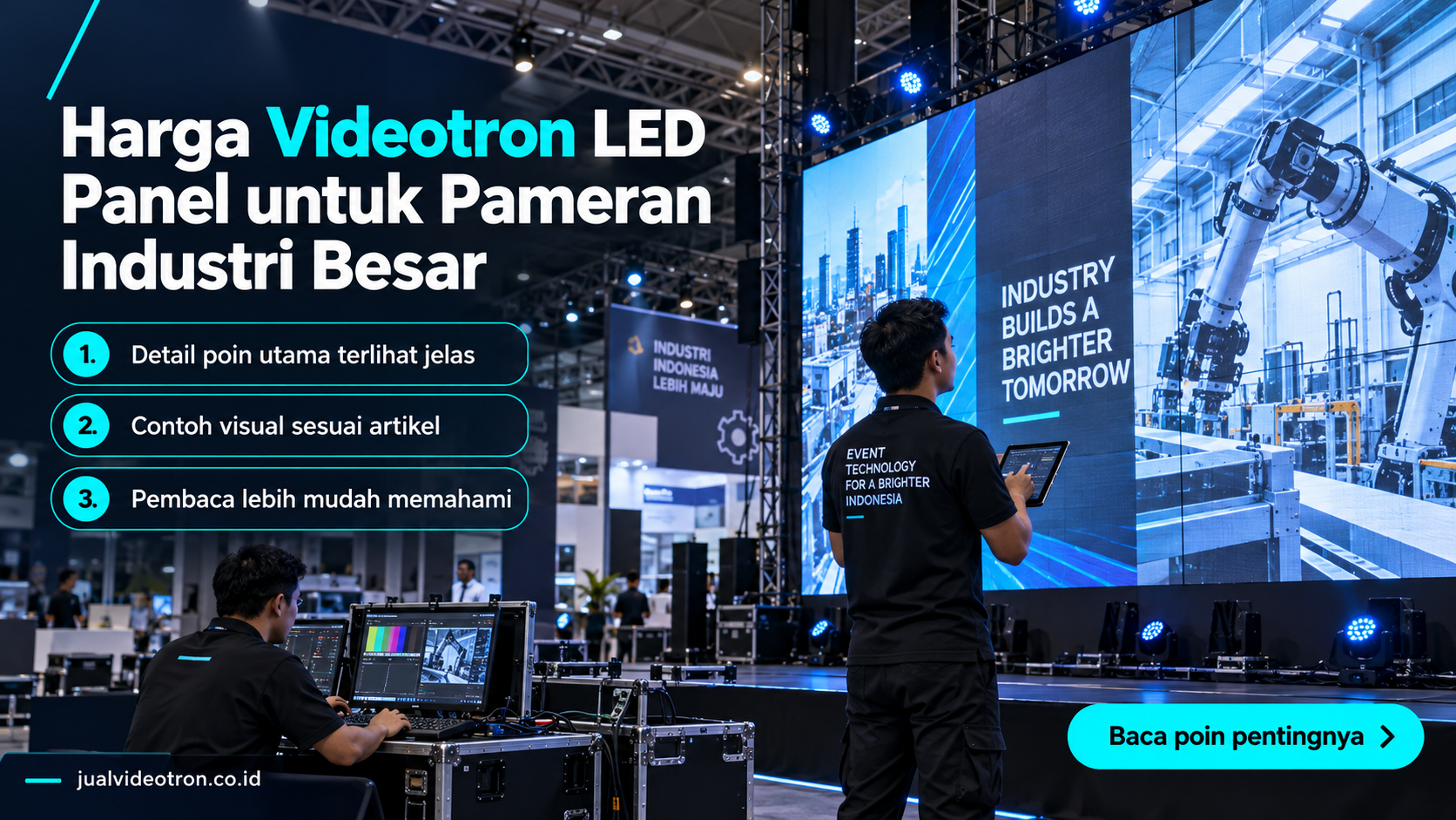 Ilustrasi Harga Videotron LED Panel untuk Pameran Industri Besar