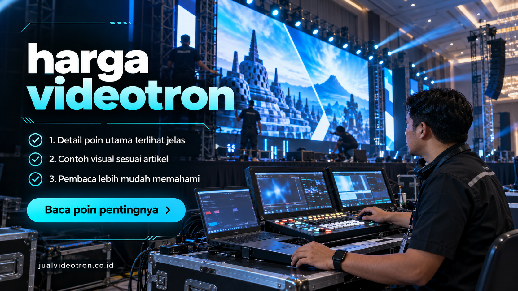 Ilustrasi harga videotron (4 times)