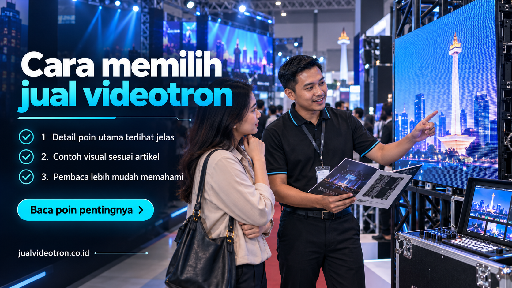 Ilustrasi Cara memilih jual videotron