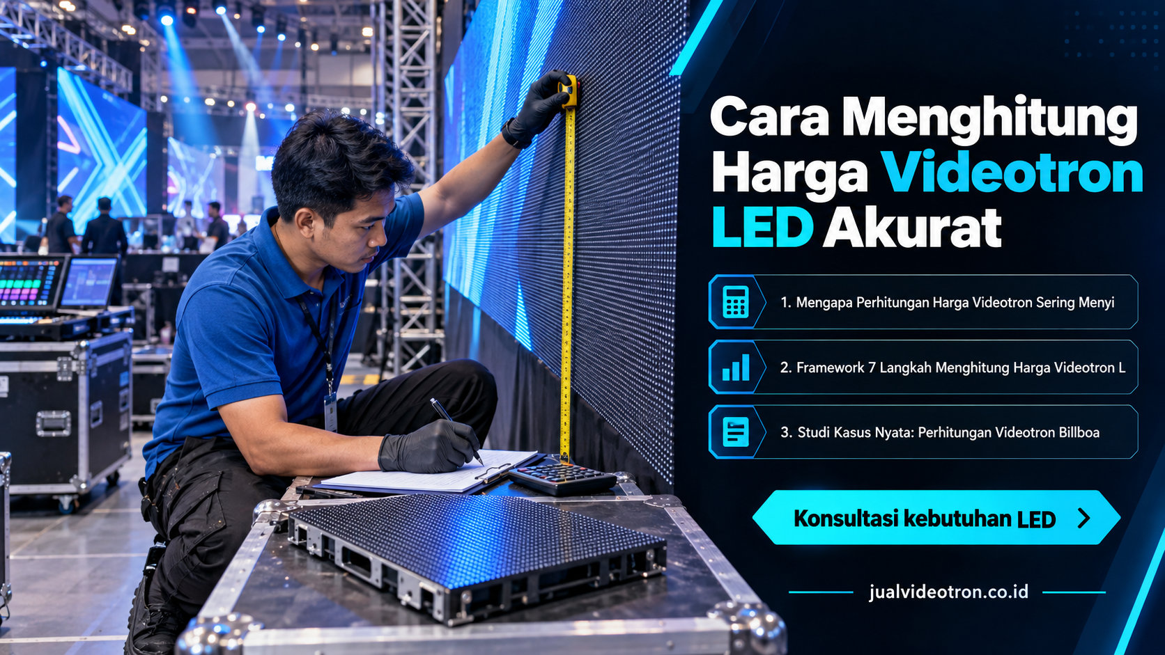 Cara Menghitung Harga Videotron LED Akurat